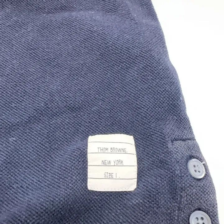 Thom Browne Thom Browne Navy Striped Cotton Short Sleeve T-Shirt 0079 Size US M / EU 48-50 / 2 - 5 Thumbnail