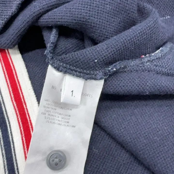 Thom Browne Thom Browne Navy Striped Cotton Short Sleeve T-Shirt 0079 Size US M / EU 48-50 / 2 - 6 Thumbnail