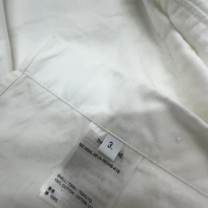 Thom Browne Thom Browne Classic Striped White Long Sleeve Shirt 0079 Size US M / EU 48-50 / 2 - 5 Thumbnail