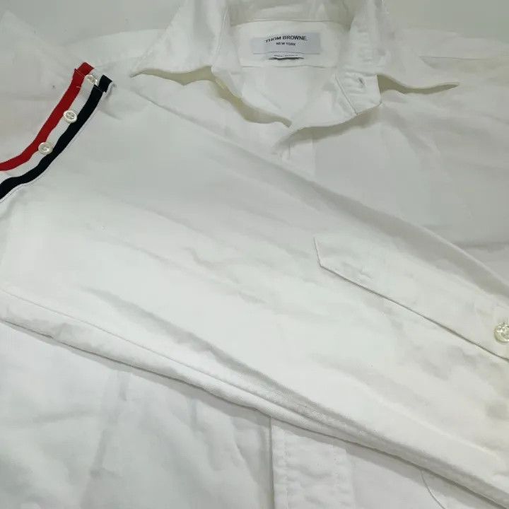 Thom Browne Thom Browne Classic Long Sleeve Oxford Shirt 0079 Size US M / EU 48-50 / 2 - 10 Thumbnail