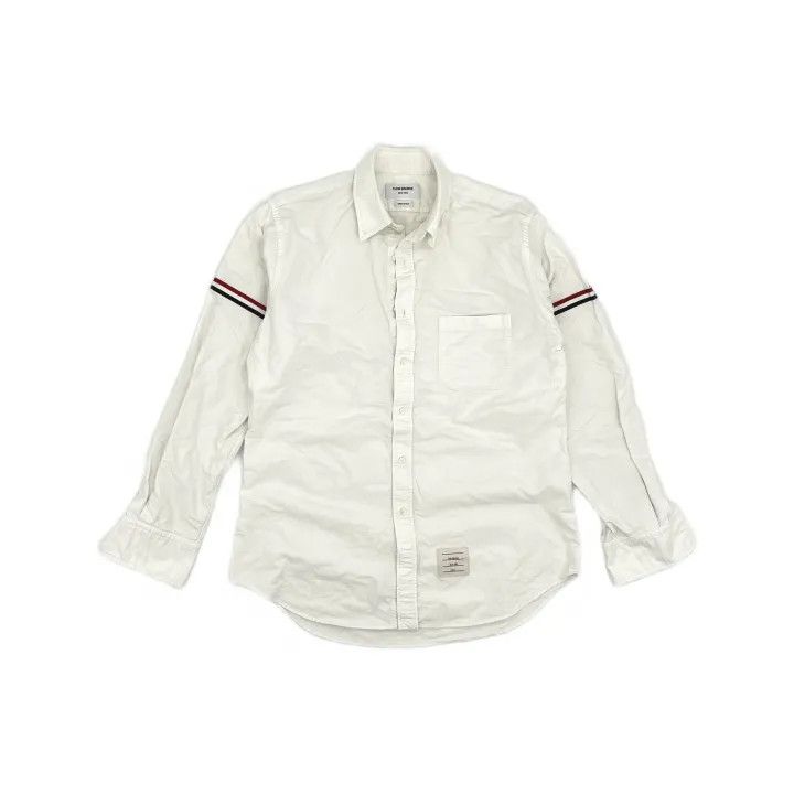 Thom Browne Thom Browne Classic White Long Sleeve Shirt 0079 Size US L / EU 52-54 / 3 - 2 Thumbnail