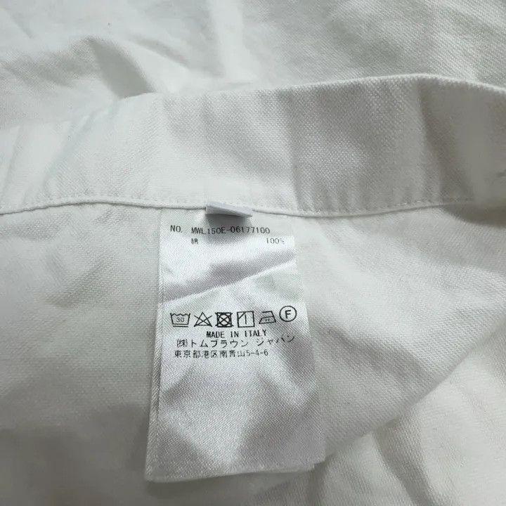 Thom Browne Thom Browne Classic White Long Sleeve Shirt 0079 Size US L / EU 52-54 / 3 - 4 Thumbnail