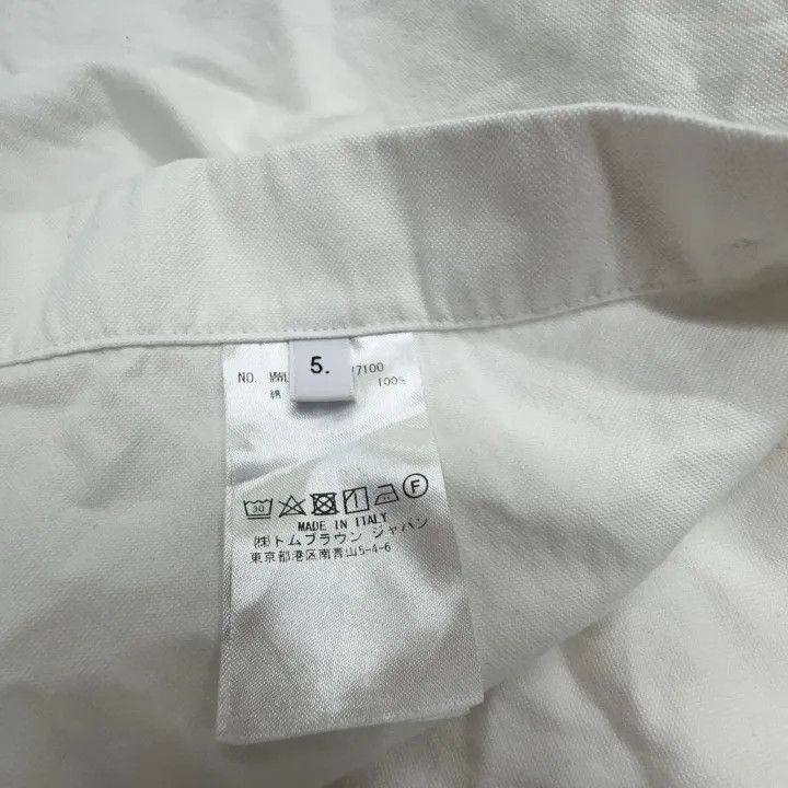 Thom Browne Thom Browne Classic White Long Sleeve Shirt 0079 Size US L / EU 52-54 / 3 - 5 Thumbnail