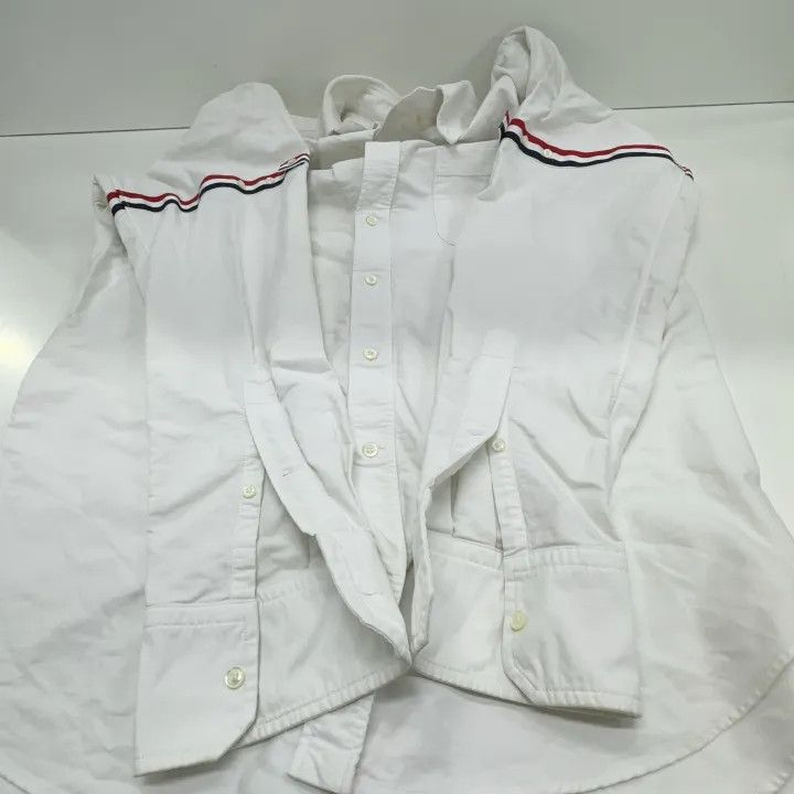 Thom Browne Thom Browne Classic White Long Sleeve Shirt 0079 Size US L / EU 52-54 / 3 - 11 Thumbnail