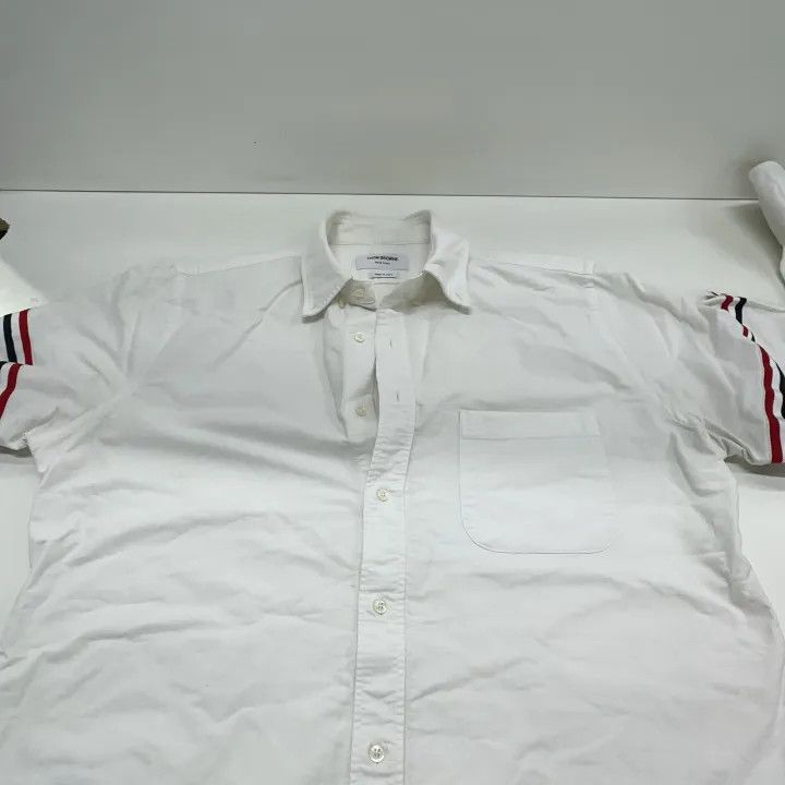 Thom Browne Thom Browne Classic White Long Sleeve Shirt 0079 Size US L / EU 52-54 / 3 - 8 Thumbnail