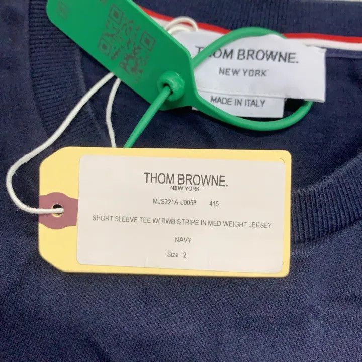 Thom Browne Thom Browne SS23 Striped Short Sleeve T-Shirt 0079 Size US S / EU 44-46 / 1 - 3 Thumbnail