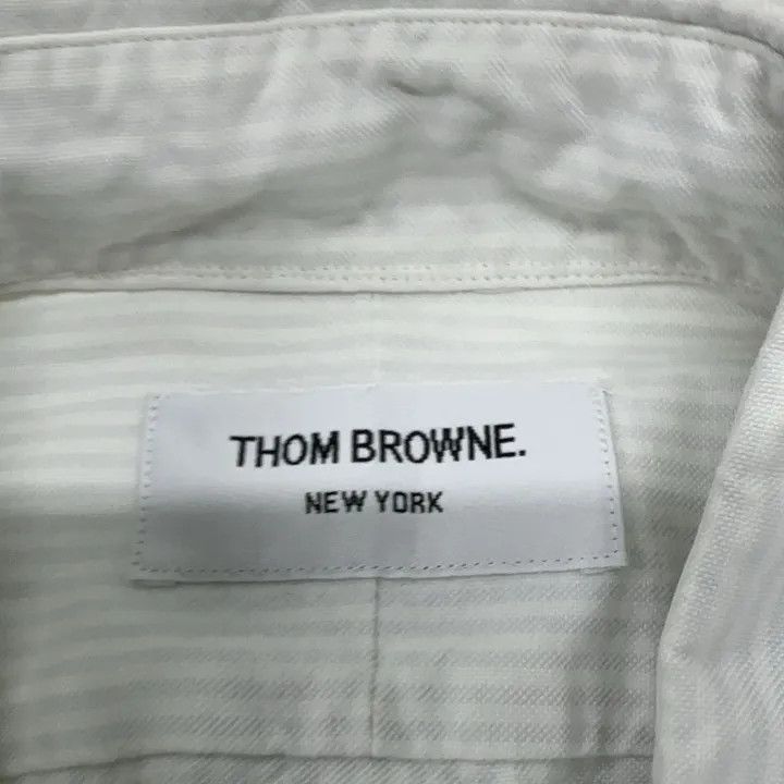 Thom Browne Thom Browne Stylish Button-Up Shirt 0079 Size US S / EU 44-46 / 1 - 6 Thumbnail