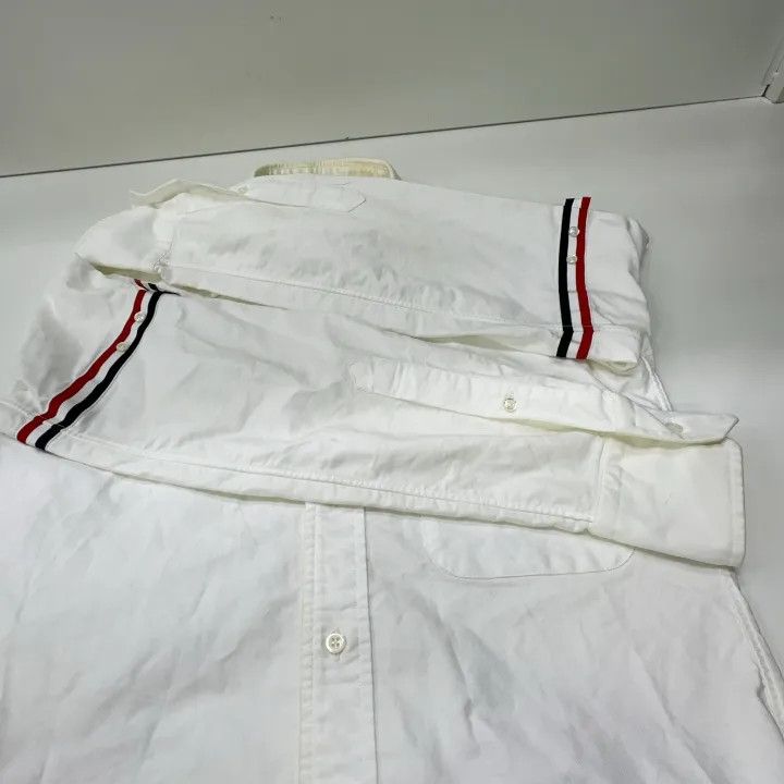 Thom Browne Thom Browne Classic Long Sleeve White Shirt 0079 Size US S / EU 44-46 / 1 - 9 Thumbnail
