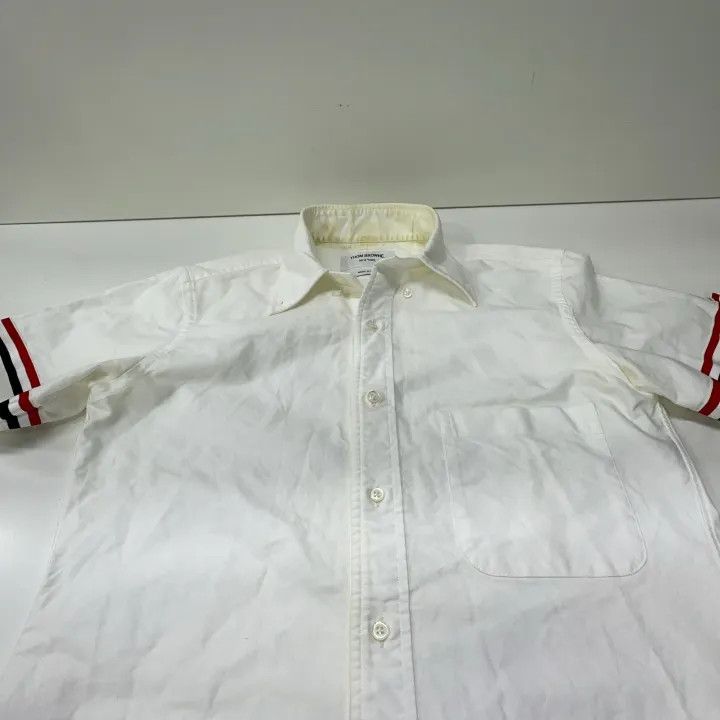 Thom Browne Thom Browne Classic Long Sleeve White Shirt 0079 Size US S / EU 44-46 / 1 - 10 Thumbnail