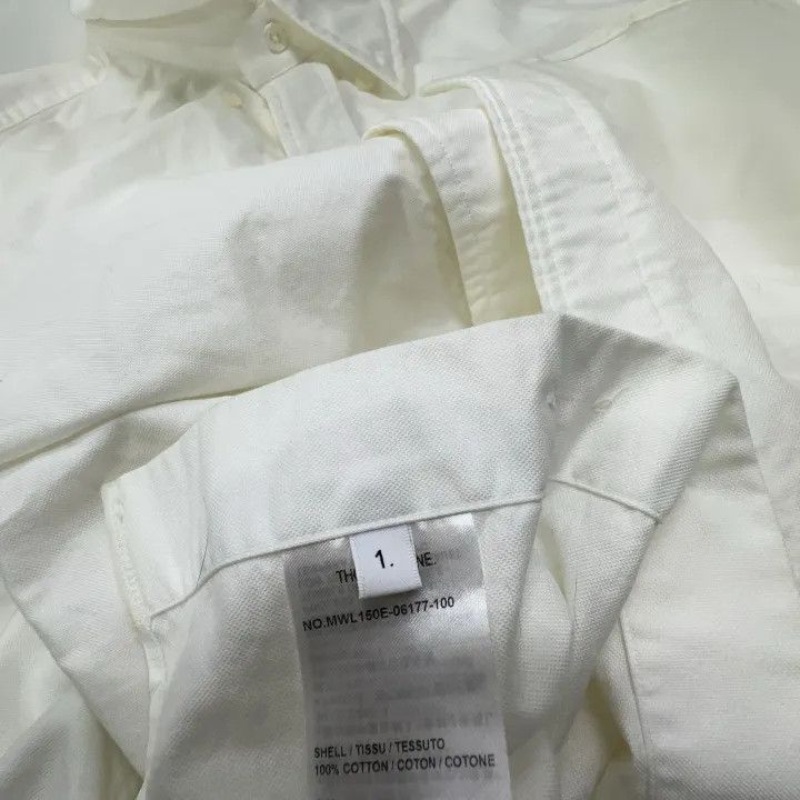 Thom Browne Thom Browne Classic Long Sleeve White Shirt 0079 Size US S / EU 44-46 / 1 - 5 Thumbnail