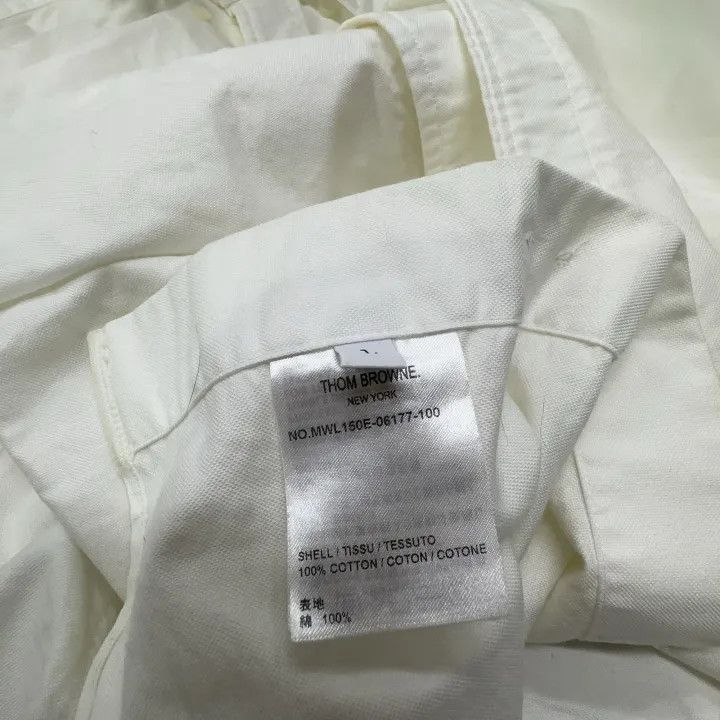 Thom Browne Thom Browne Classic Long Sleeve White Shirt 0079 Size US S / EU 44-46 / 1 - 4 Thumbnail
