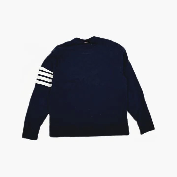 Thom Browne Thom Browne Classic Navy Blue Sweatshirt 0079 Size US L / EU 52-54 / 3 - 3 Thumbnail