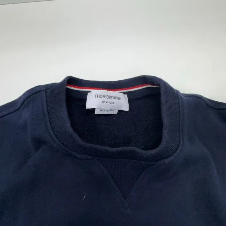 Thom Browne Thom Browne Classic Navy Blue Sweatshirt 0079 Size US L / EU 52-54 / 3 - 8 Thumbnail