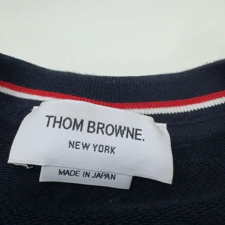 Thom Browne Thom Browne Classic Navy Blue Sweatshirt 0079 Size US L / EU 52-54 / 3 - 6 Thumbnail
