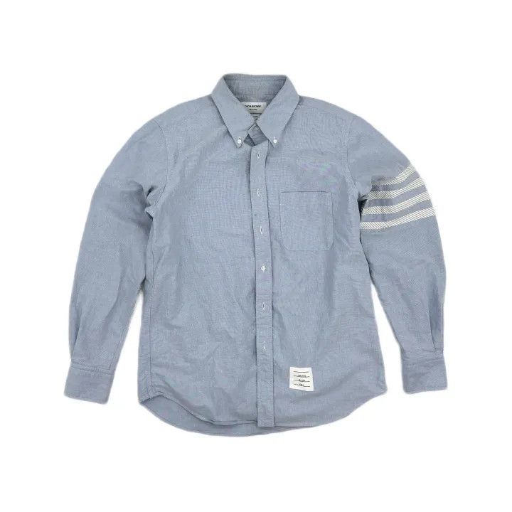 Thom Browne Thom Browne Oxford Stripe Long Sleeve Shirt 0079 Size US M / EU 48-50 / 2 - 2 Thumbnail