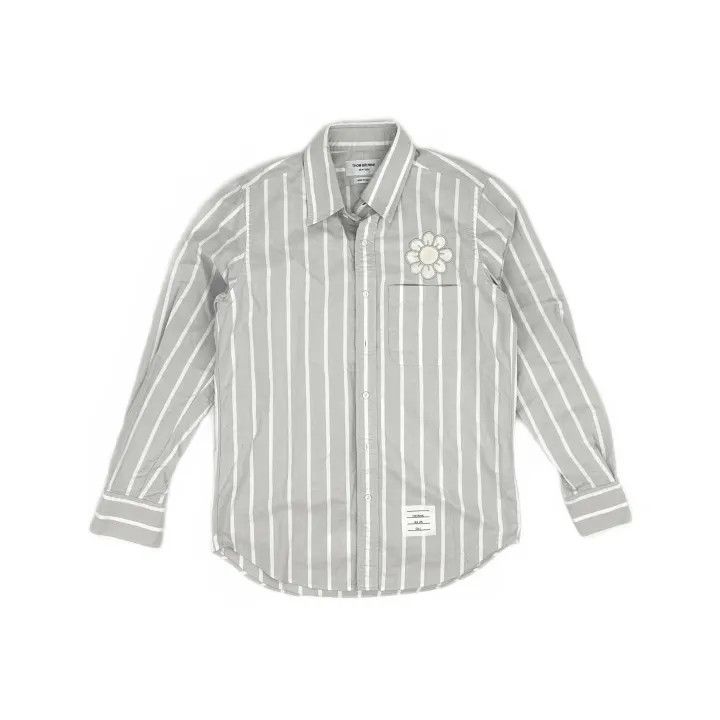 Thom Browne Thom Browne SS22 Striped Long Sleeve Shirt 0079 Size US S / EU 44-46 / 1 - 2 Thumbnail