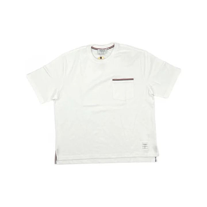 Thom Browne Thom Browne White Short Sleeve Tee 0079 Size US S / EU 44-46 / 1 - 2 Thumbnail