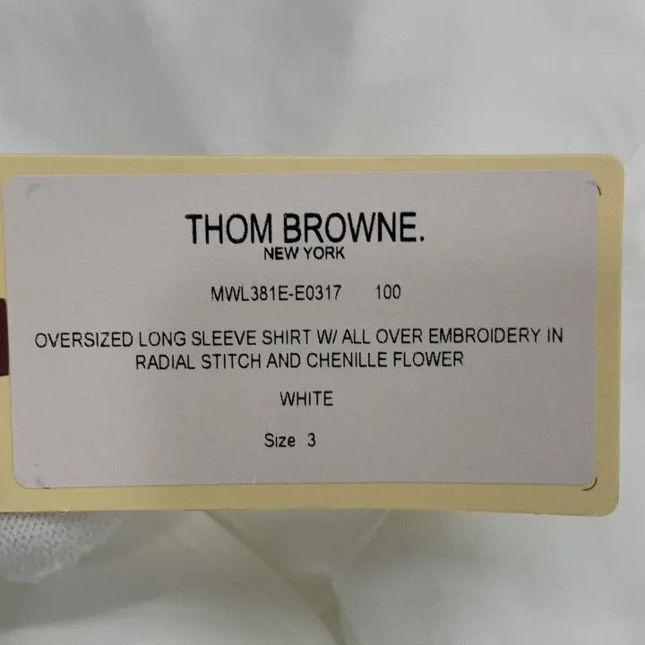 Thom Browne Thom Browne White Button-Up Long Sleeve Shirt 0079 Size US M / EU 48-50 / 2 - 3 Thumbnail