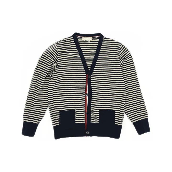 Thom Browne Thom Browne Striped Knit Cardigan 0079 Size US S / EU 44-46 / 1 - 2 Thumbnail