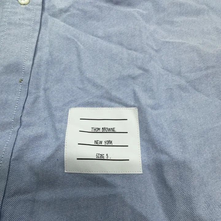 Thom Browne Thom Browne Blue Long Sleeve Shirt for Men 0079 Size US L / EU 52-54 / 3 - 6 Thumbnail