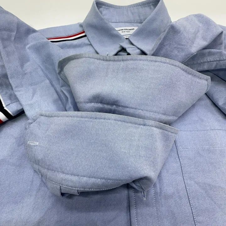 Thom Browne Thom Browne Blue Long Sleeve Shirt for Men 0079 Size US L / EU 52-54 / 3 - 9 Thumbnail