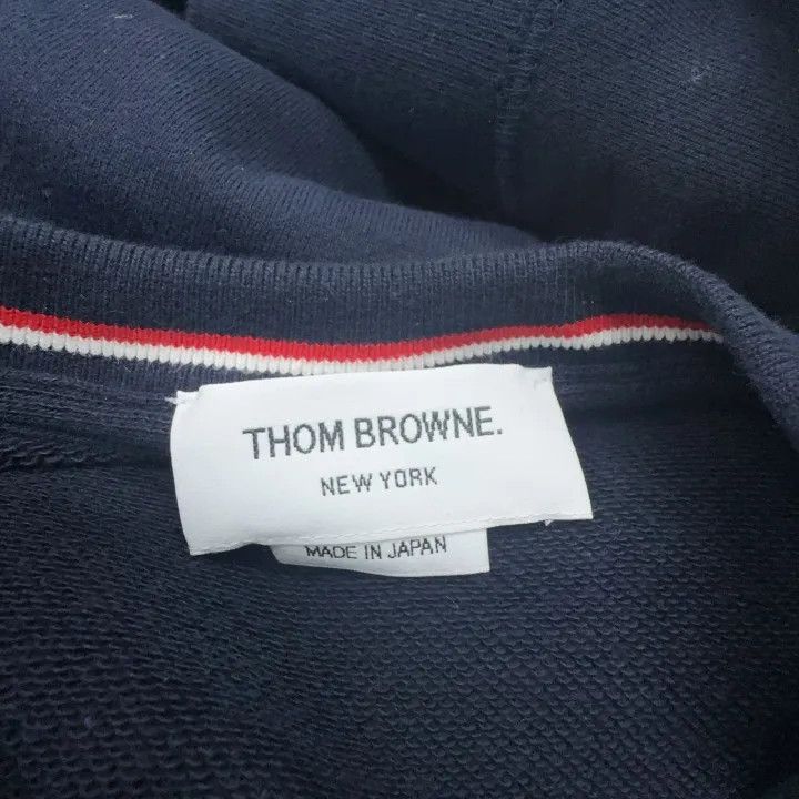 Thom Browne Thom Browne Classic Navy Crewneck Sweatshirt 0079 Size US L / EU 52-54 / 3 - 5 Thumbnail