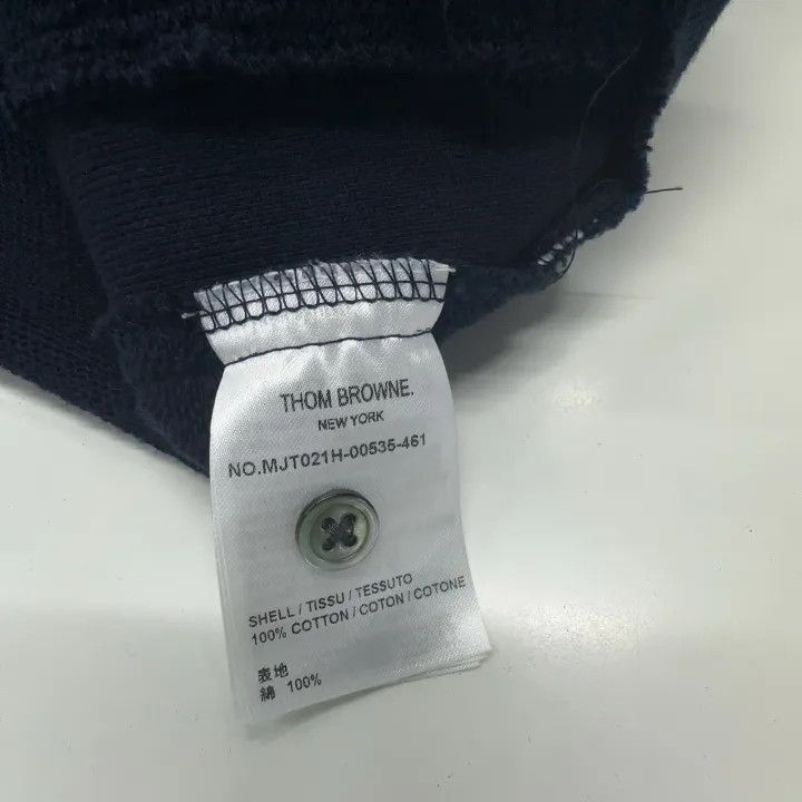 Thom Browne Thom Browne Classic Navy Crewneck Sweatshirt 0079 Size US L / EU 52-54 / 3 - 4 Thumbnail