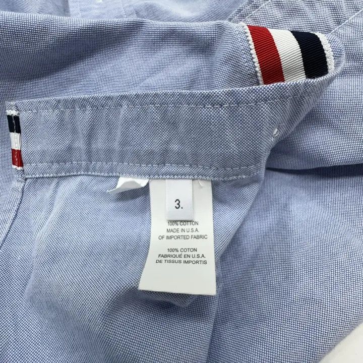 Thom Browne Thom Browne Classic Satin Oxford Long Sleeve Shirt 0079 Size US M / EU 48-50 / 2 - 4 Thumbnail