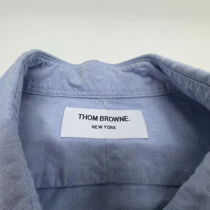 Thom Browne Thom Browne Classic Satin Oxford Long Sleeve Shirt 0079 Size US M / EU 48-50 / 2 - 5 Thumbnail