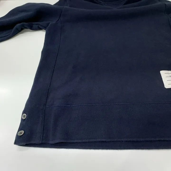 Thom Browne Thom Browne Classic Navy Blue Logo Sweatshirt 0079 Size US M / EU 48-50 / 2 - 12 Thumbnail