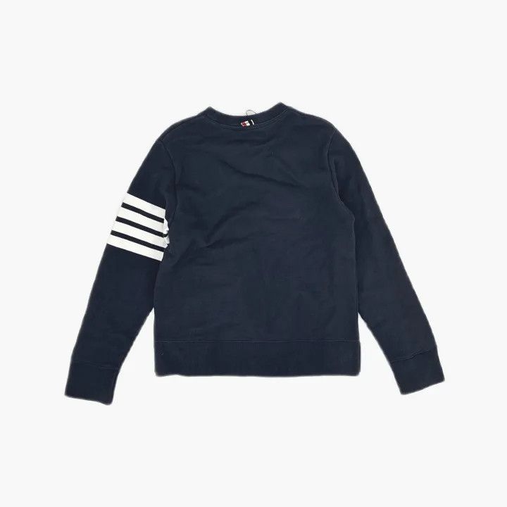 Thom Browne Thom Browne Classic Navy Blue Logo Sweatshirt 0079 Size US M / EU 48-50 / 2 - 3 Thumbnail