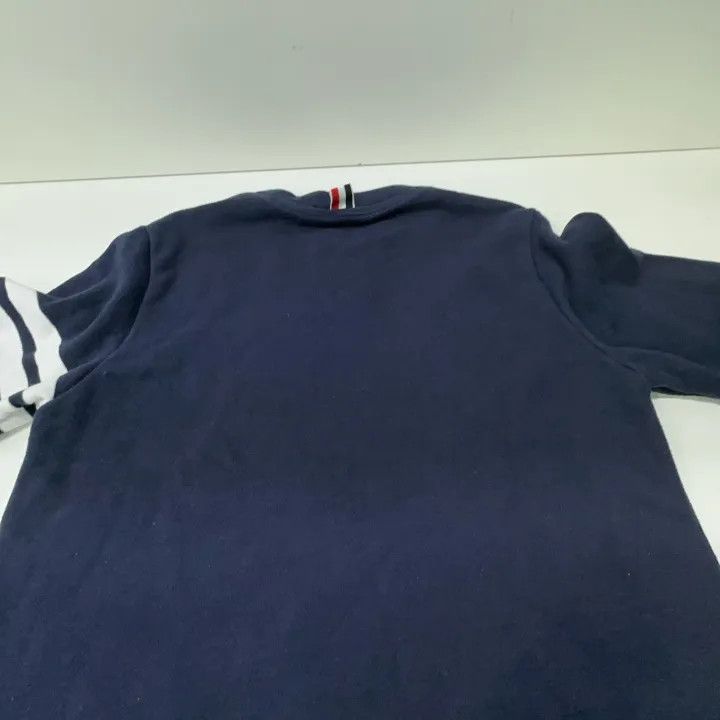Thom Browne Thom Browne Classic Navy Blue Logo Sweatshirt 0079 Size US M / EU 48-50 / 2 - 15 Thumbnail