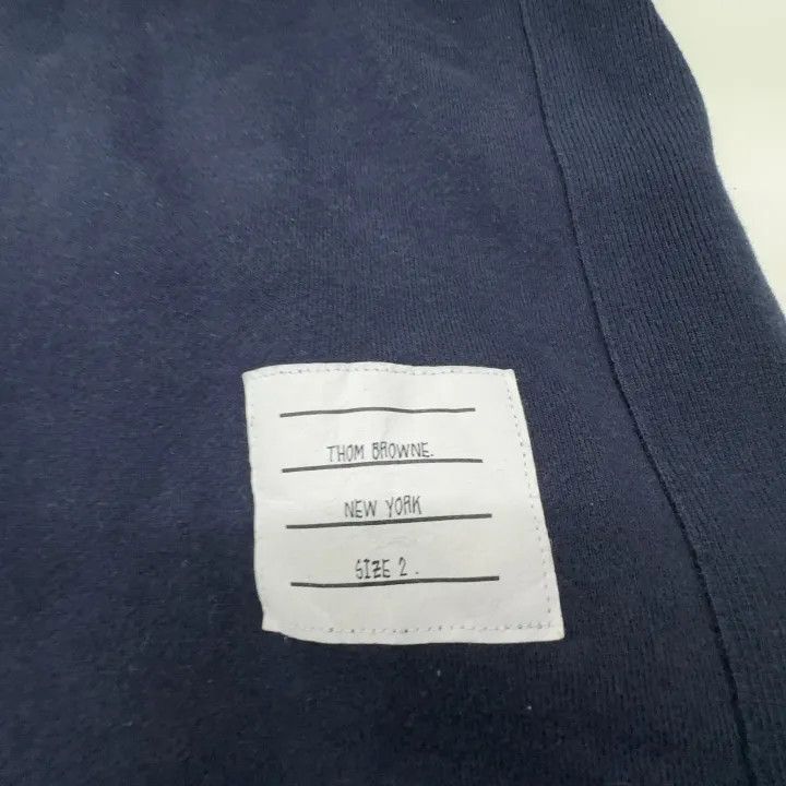 Thom Browne Thom Browne Classic Navy Blue Logo Sweatshirt 0079 Size US M / EU 48-50 / 2 - 5 Thumbnail