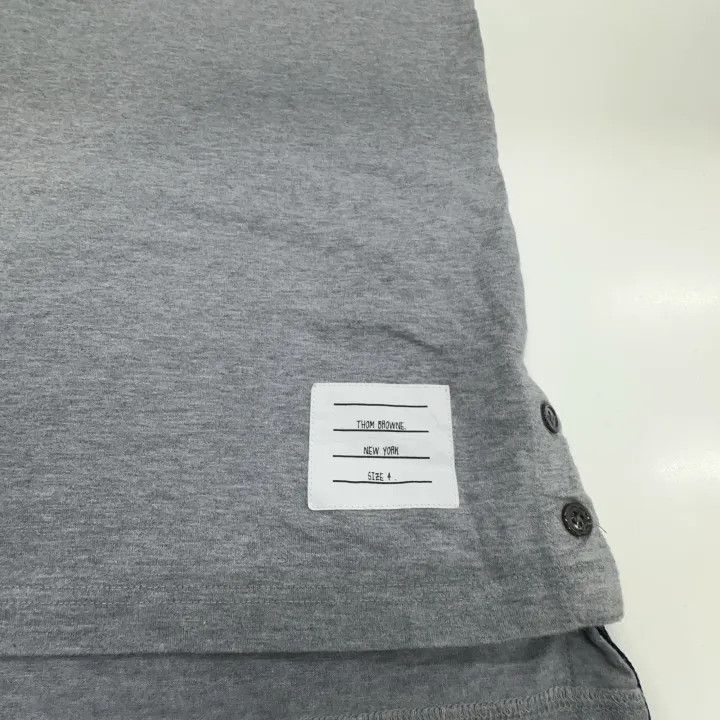 Thom Browne Thom Browne Gray Short Sleeve T-Shirt 0079 Size US S / EU 44-46 / 1 - 9 Thumbnail