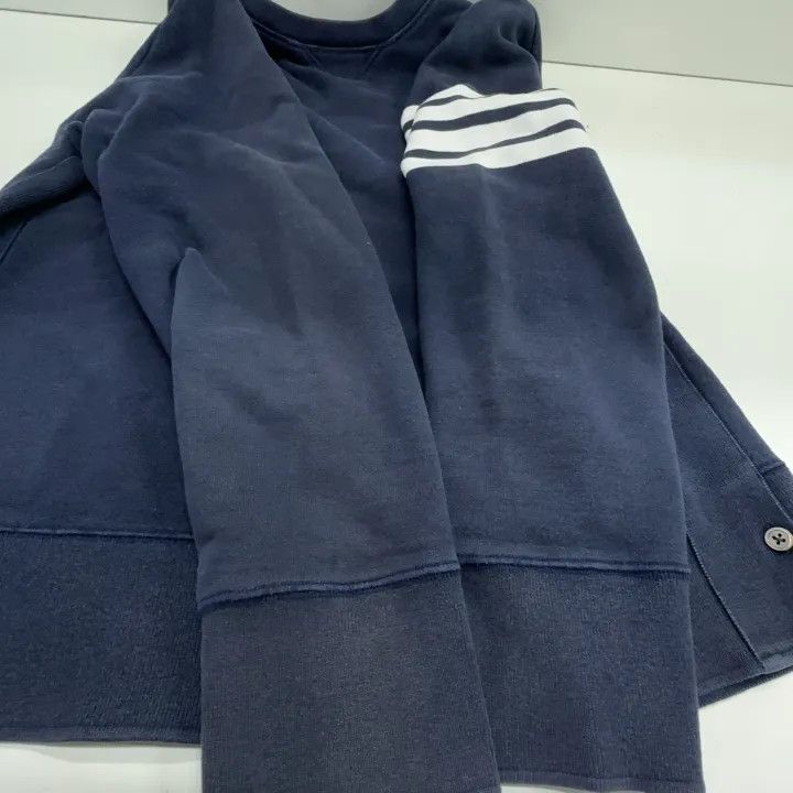 Thom Browne Thom Browne Classic Logo Navy Sweatshirt 0079 Size US M / EU 48-50 / 2 - 9 Thumbnail