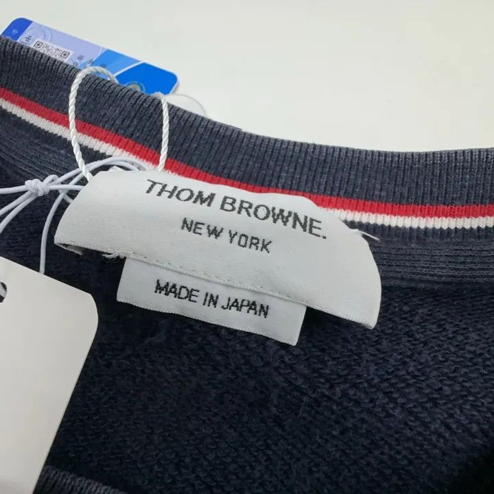 Thom Browne Thom Browne Classic Logo Navy Sweatshirt 0079 Size US M / EU 48-50 / 2 - 6 Thumbnail