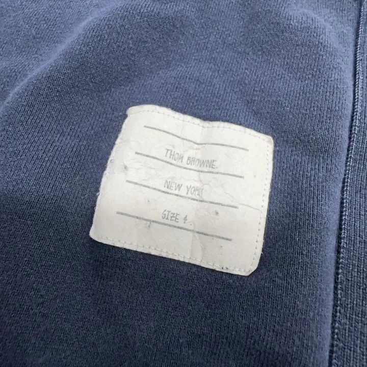 Thom Browne Thom Browne Classic Logo Navy Sweatshirt 0079 Size US M / EU 48-50 / 2 - 4 Thumbnail