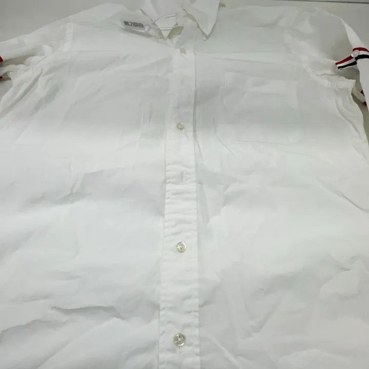 Thom Browne Thom Browne Casual Solid Color Long Sleeve Shirt 0079 Size US M / EU 48-50 / 2 - 8 Thumbnail