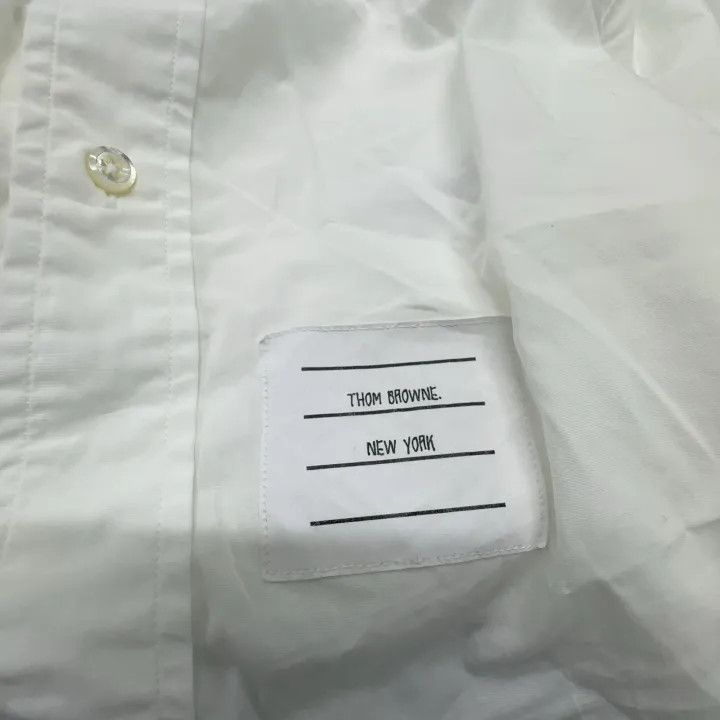 Thom Browne Thom Browne Casual Solid Color Long Sleeve Shirt 0079 Size US M / EU 48-50 / 2 - 6 Thumbnail