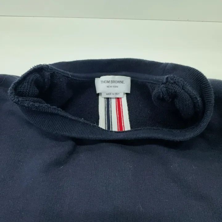 Thom Browne Thom Browne Ivy Boy Crewneck Sweatshirt in Blue 0079 Size US S / EU 44-46 / 1 - 7 Thumbnail