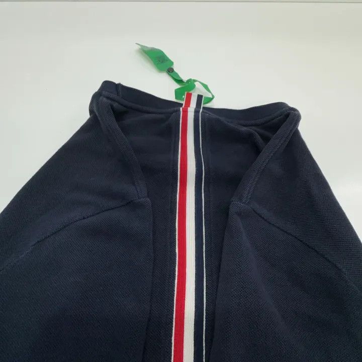 Thom Browne Thom Browne Navy Striped Cotton Short Sleeve T-shirt 0079 Size US L / EU 52-54 / 3 - 14 Thumbnail