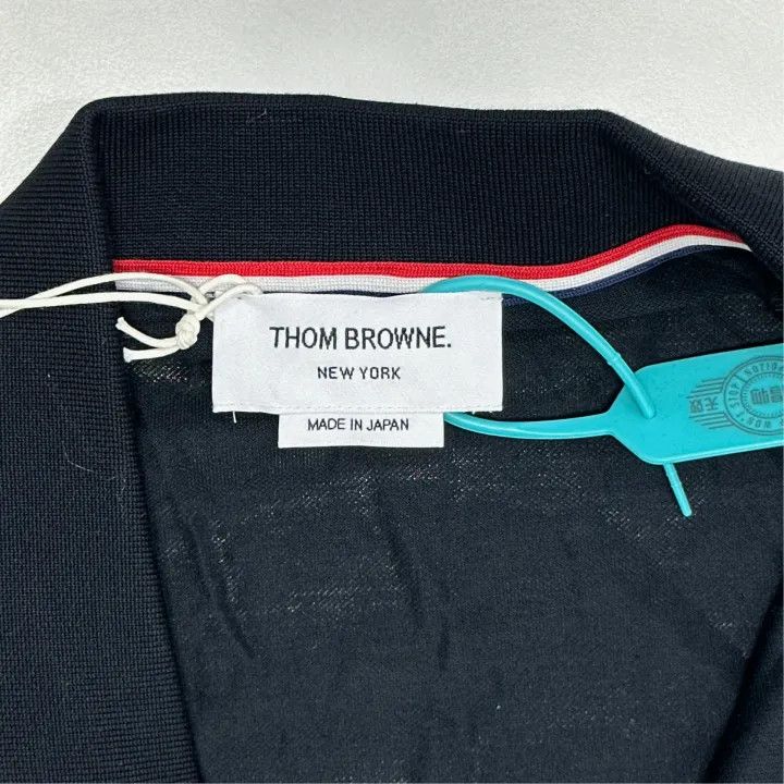 Thom Browne Thom Browne Navy Short Sleeve Polo Shirt 0079 Size US S / EU 44-46 / 1 - 3 Thumbnail