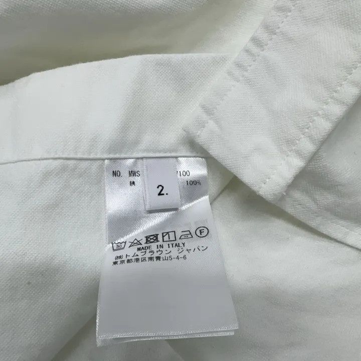 Thom Browne Thom Browne White Sleeveless Oxford Shirt 0079 Size US S / EU 44-46 / 1 - 7 Thumbnail