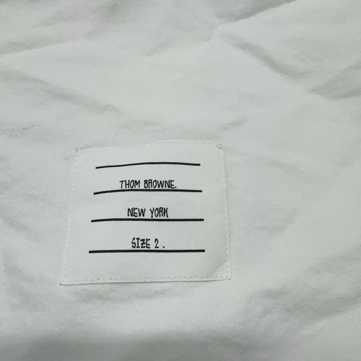 Thom Browne Thom Browne White Sleeveless Oxford Shirt 0079 Size US S / EU 44-46 / 1 - 4 Thumbnail