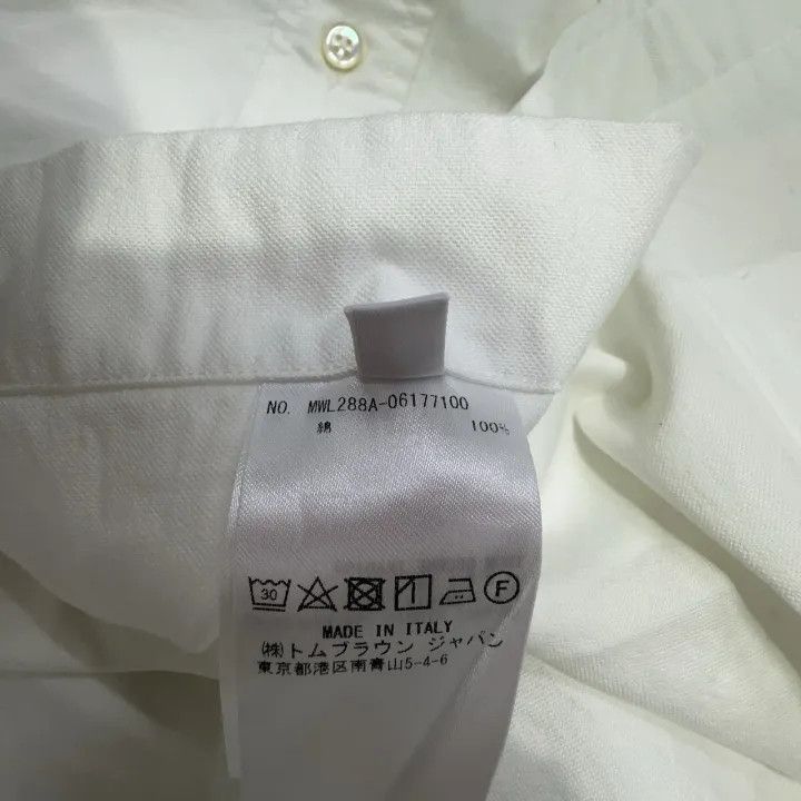 Thom Browne Thom Browne Striped Pocket Oxford Shirt for Men 0079 Size US S / EU 44-46 / 1 - 5 Thumbnail