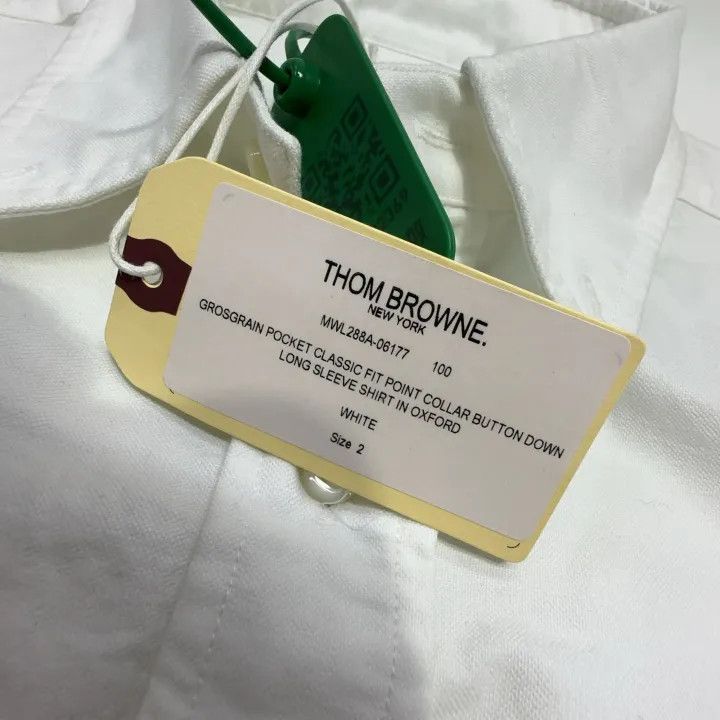 Thom Browne Thom Browne Striped Pocket Oxford Shirt for Men 0079 Size US S / EU 44-46 / 1 - 6 Thumbnail