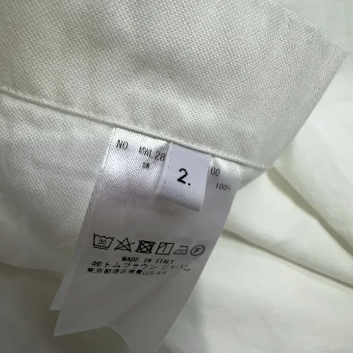 Thom Browne Thom Browne Striped Pocket Oxford Shirt for Men 0079 Size US S / EU 44-46 / 1 - 4 Thumbnail