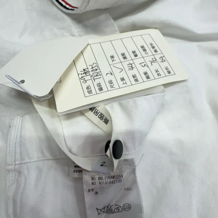 Thom Browne Thom Browne Striped Oxford Long Sleeve Shirt 0079 Size US S / EU 44-46 / 1 - 4 Thumbnail
