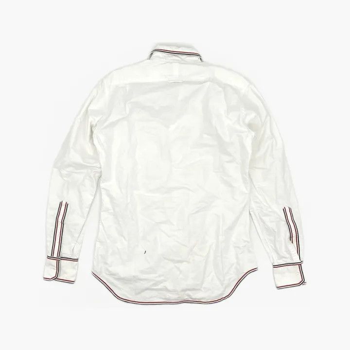 Thom Browne Thom Browne Striped Oxford Long Sleeve Shirt 0079 Size US S / EU 44-46 / 1 - 3 Thumbnail