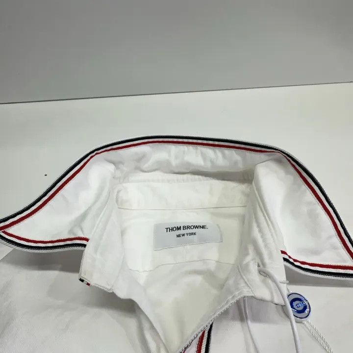 Thom Browne Thom Browne Striped Oxford Long Sleeve Shirt 0079 Size US S / EU 44-46 / 1 - 8 Thumbnail